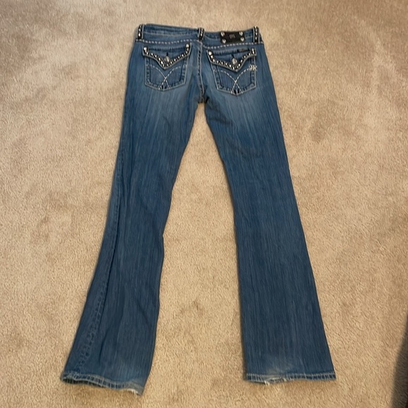 Miss Me Boot Cut Jeans with Embellished Pockets - Picture 8 of 9